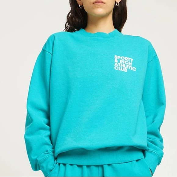 Sporty & Rich Tops - Sporty & Rich Athletic Club Crewneck Sweatshirt